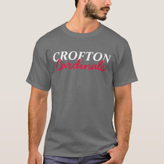 T-shirt Cardinaux de Crofton gris-foncé (Devant)
