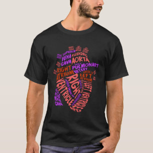 T-shirt Cardiologie cardiaque humaine anatomique Cardiolog
