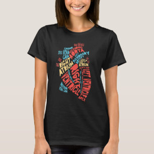 T-shirt Cardiologie cardiaque humaine anatomique Cardiolog