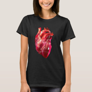 T-shirt Cardiologue Coeur Et Fleurs Anatomiques Design
