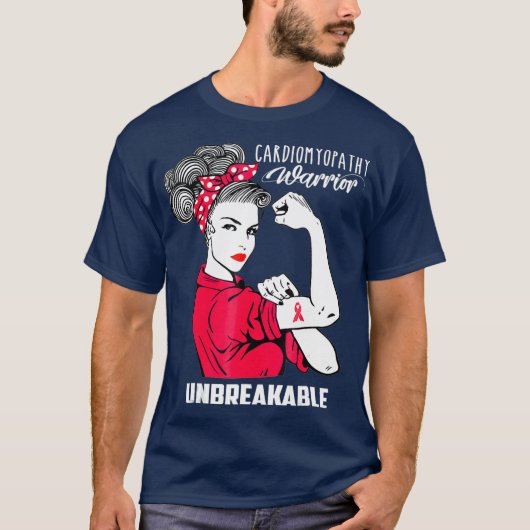 T-shirt Cardiomyopathie Guerrier Conscience indestructible (Devant)