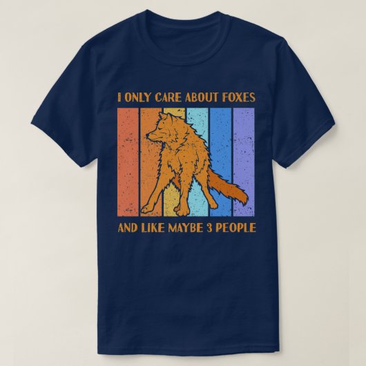 T-shirt Care About Foes And Like Maybe 3 PeopleFo Premium (Design devant)