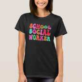 T-shirt Caregiver for children school social worker (Devant)