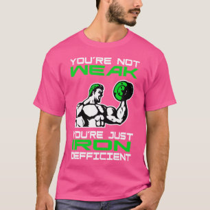 T-shirt Carence en Fer Funny Haltérophilie