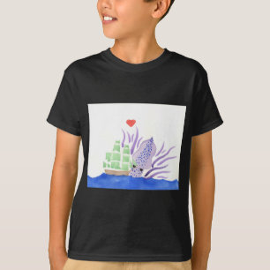 T-shirt Caresse le Kraken