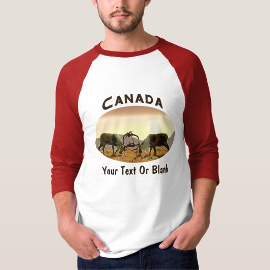 T-shirt Caribou Duel - Canada (Devant)