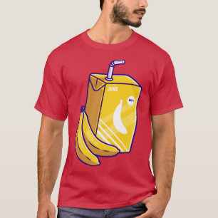 T-shirt Caricature Banana Juice Box