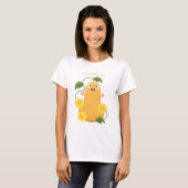 T-shirt Caricature citrouille gourde en beuret joyeux (Devant entier)