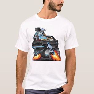 T-shirt Caricature classique d'une voiture musculaire amé