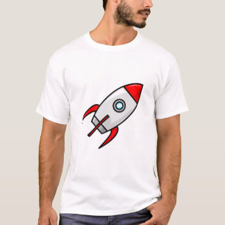 T-shirt Caricature classique rocketship