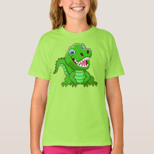 T-shirt Caricature crocodile souriante