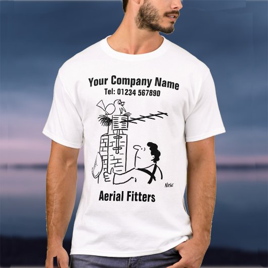 T-shirt Caricature de Aerial Fitter