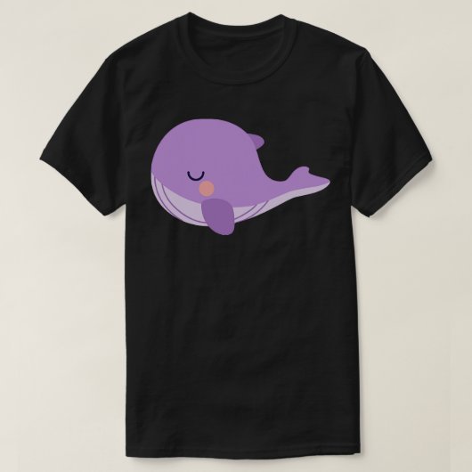 T-shirt Caricature de baleine à peluche de Tinytan (Design devant)