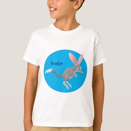 T-shirt Caricature de bilby australien très heureuse (Devant)