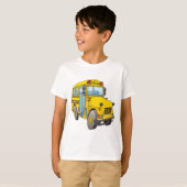 T-shirt Caricature de bus scolaire (Devant entier)