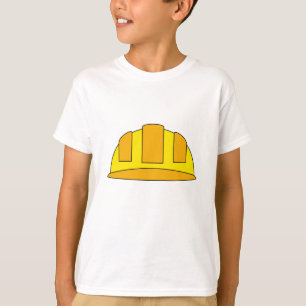 T-shirt Caricature de Casquette dur jaune
