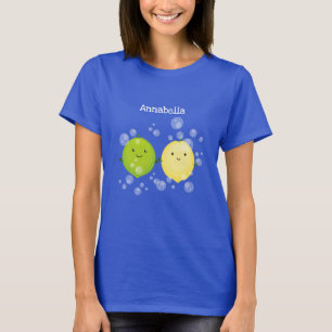 T-shirt Caricature de chaux de citron joyeux
