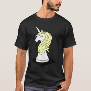 T-shirt Caricature de chevalier-licorne mignonne pour les
