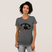 T-shirt Caricature de Chien Chien Chien Chien Chien Mignon (Devant entier)