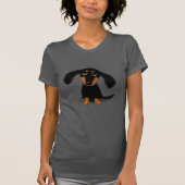 T-shirt Caricature de Chien Chien Chien Chien Chien Mignon (Devant)