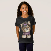 T-Shirt Caricature de Chien Chien Chien Chien Mignonne Yor (Devant entier)
