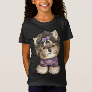 T-Shirt Caricature de Chien Chien Chien Chien Mignonne Yor