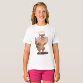 T-shirt Caricature de chipmunk à grosses joues mignonnes (Devant entier)