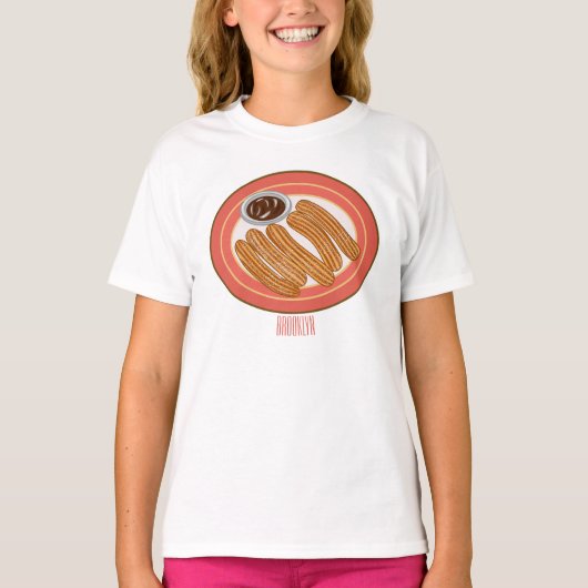 T-shirt Caricature de Churro (Devant)