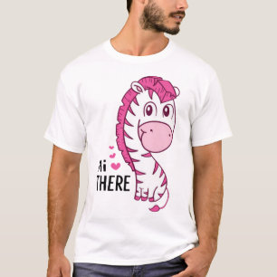 T-shirt Caricature de Cute zebra