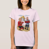 T-shirt Caricature de danse russe de Trump et Poutine (Devant)