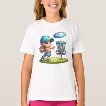 Caricature de golf de Little Girl