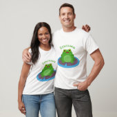 T-shirt Caricature de grenouille verte mignonne (Unisexe)
