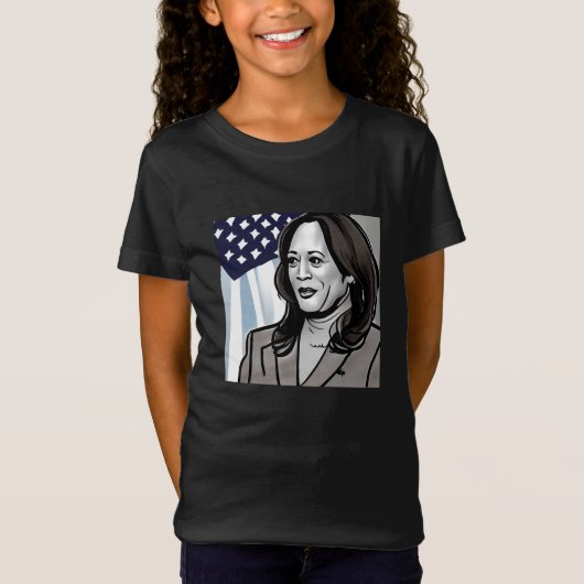 T-Shirt Caricature de Kamala Harris Political (Devant)