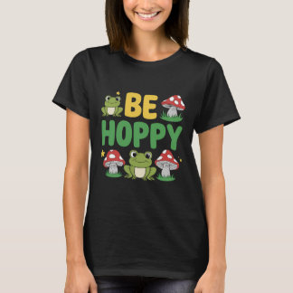 T-shirt Caricature de la Grenouille mignonne et des champi