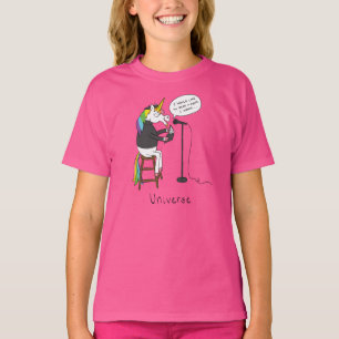 T-shirt Caricature de la poète Unicorne