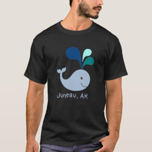 T-shirt Caricature de l'amoureux des baleines Juneau Alask
