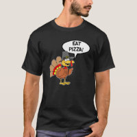 Caricature de Pizza Thanksgiving Turkey Pilgrim