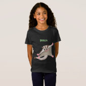 T-Shirt Caricature de planeur de sucre joyeux (Devant entier)