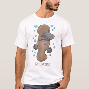 T-shirt Caricature de platypus bébé très heureuse