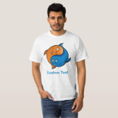T-shirt Caricature de poisson Yin Yang (Devant entier)