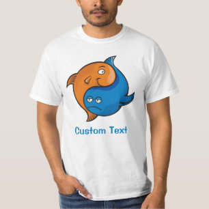 T-shirt Caricature de poisson Yin Yang