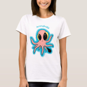 T-shirt Caricature de poulpe de bébé mignonne et cheeky