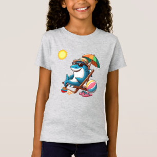 T-Shirt Caricature de requin caricaturale