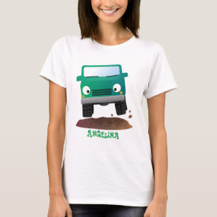 T-shirt Caricature de voiture 4 X4 hors route
