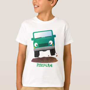 T-shirt Caricature de voiture 4 X4 hors route