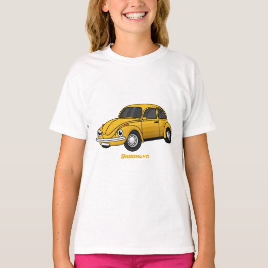 T-shirt Caricature de voiture classique (Devant)