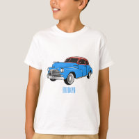 Caricature de voiture classique 1948