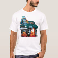 Caricature de voiture classique américaine des ann