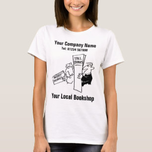T-shirt Caricature de votre librairie locale pour personna