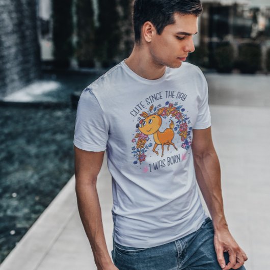 T-shirt Caricature des animaux de cerfs